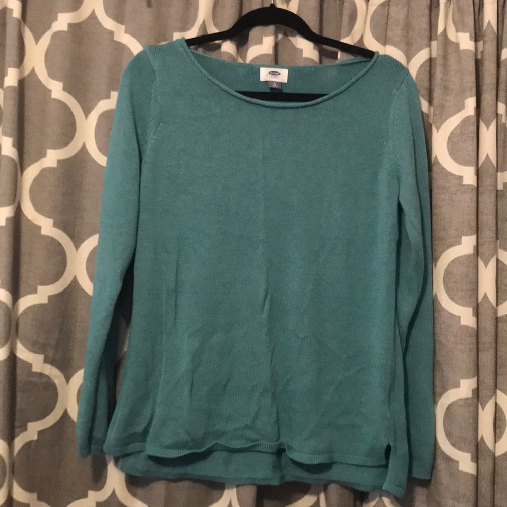 blue sweater